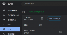 谷歌浏览器外观设置
