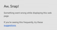 安卓版谷歌浏览器：Aw，Snap！怎么解决的？